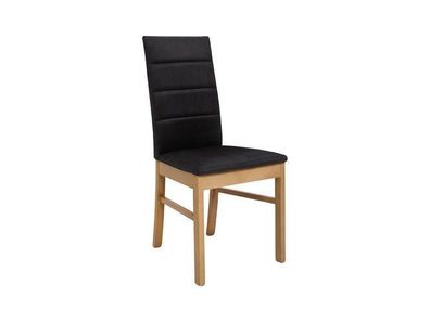 BLACK RED WHITE Stuhl Ostia | Esszimmerstuhl Küchenstuhl | 55 x 46 x 98 cm, Schwarz