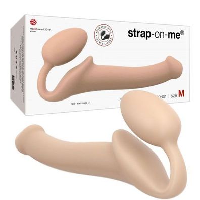 Strap-on-Vibrator, künstlicher Penis, der an der Vagina befestigt wird. 3 Motoren.