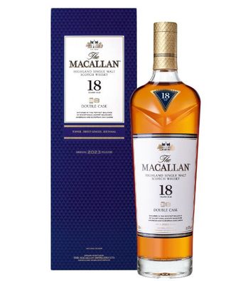 Macallan 18 Jahre Double Cask Single Malt Whisky (43 % vol, 0,7 Liter) (43 % vol, hid