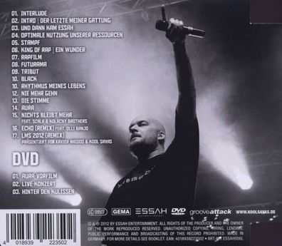 Kool Savas: Aura Live (CD + DVD) - EssahEntertainment - (CD / Titel: A-G)