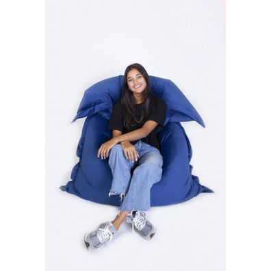 Sitzsack SAMT - ozeanblau, von sit on it