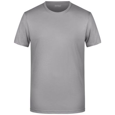 Basic Herren T-Shirt - steel-grey 108 3XL