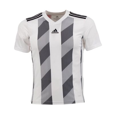 Adidas Striped 19 Herren T-Shirt Weiß Sportshirt Trainingsshirt Aeroready DP3202