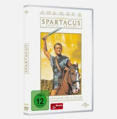 Spartacus mit Kirk Douglas und Peter Ustinov von Stanley Kubrick 2 DVD / OVP / NEU
