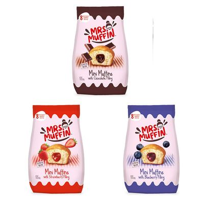 Mrs. Muffin Gefüllte Mini-Muffins 3er-Set
