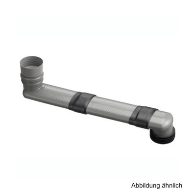 HAAS OHA-WC-Versprungbogen Long 65 cm, DN 90/110 mit Schrumpfschlauch, 3952