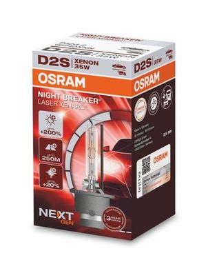 Osram D2S Night Breaker Laser NEXT GEN 66240XNN Xenon Scheinwerferlampe + 200%