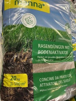 Hauert Manna Rasendünger mit Bodenaktivator 20kg Sack