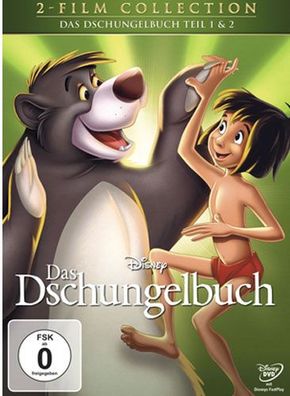 Dschungelbuch 1&2 (DVD) Disney Classics Doppelpack, Slipcase, 2Disc - Disney BGG00