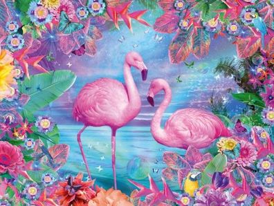 Diamond Painting Flamingo Diamant Malerei Stickpackung groß
