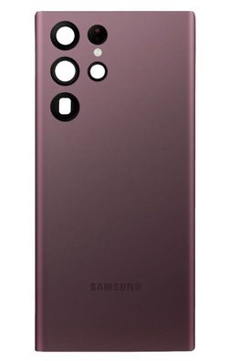 Original Samsung Galaxy S22 ULTRA Burgundy (Rot) Akkudeckel Sehr Gut