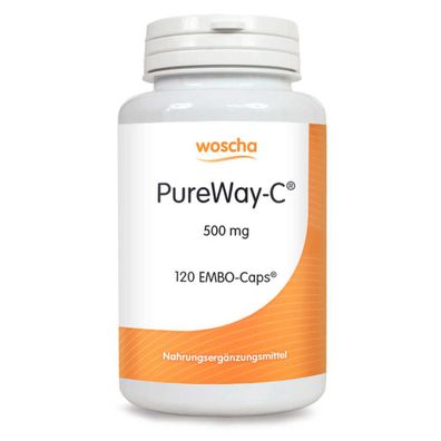 PureWay - C 500 mg mit Bioflavonoiden, 120 Kapseln - Woscha by Podo Medi