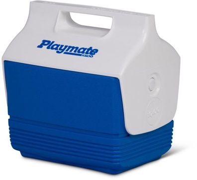 Playmate Mini Kühler 3,8 Liter Blau/ Weiß