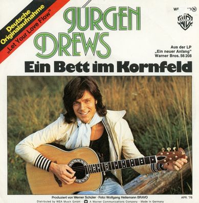 7" Cover Jürgen Drews - Ein Bett im Kornfeld