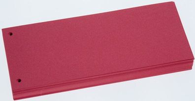 100 Büroring Trennstreifen rot 190g Karton Register Trennblätter NEU & OVP