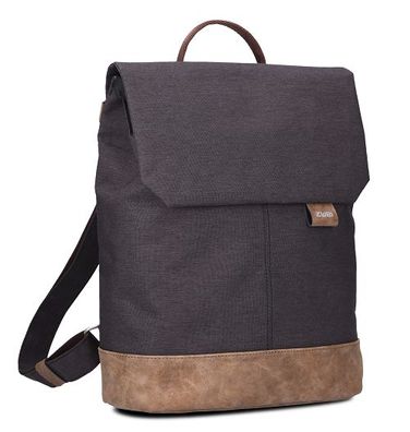 ZWEI Rucksack Tasche OR13-z in verschiedenen Farben, aus Nylon mit Kunstlederoptik