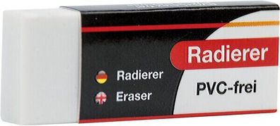 Büroring Radierer weiß 57x22x10mm Radiergummi BRG331399