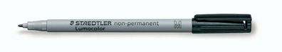 10x Staedtler Folienstift Lumocolor M non-permanent 315-9 schwarz OHP Pen Marker