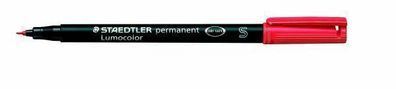 Staedtler Folienstift Lumocolor S permanent 313-2 rot OHP Pen Marker