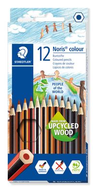 Staedtler® Farbstifte 12x Noris® colour 185 C12POW Buntstifte Holzstifte