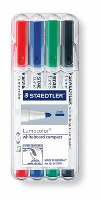 Staedtler® Whiteboardmarker Lumocolor 4St Box compact 1,5mm 341 WP4