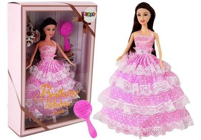 Puppe Prinzessin rosa Kleid Bérste 28 cm