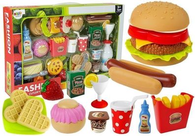 Fast-Food-Hamburger-Set