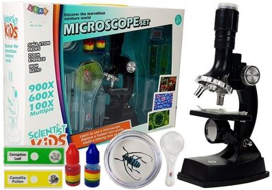 Pädagogisches Mikroskop fér Kinder fér einen kleinen Wissenschaftler 900x 600x 100x