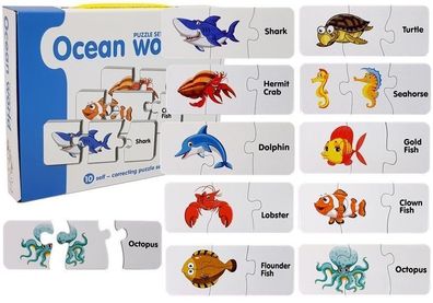 Lernpuzzle Die Welt der Ozeane Puzzle 10 Verbindungen