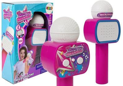 Drahtloses Karaoke-Bluetooth-Lautsprecher fér Kindermikrofon Rosa