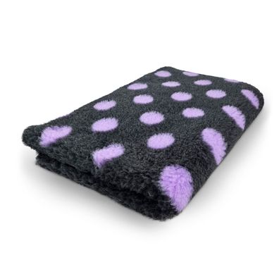 Vet Bed Hundedecke Hundebett Schlafplatz 75 x 50 cm cm anthrazit lila