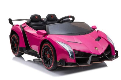 Elektro-Ride-On Lamborghini Veneno Pink