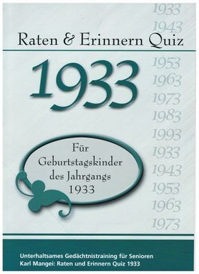 Raten & Erinnern Quiz 1933, Karl Mangei
