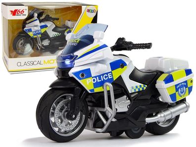 Polizei-Motorrad 1:14 mit Réckfahrscheinwerfern