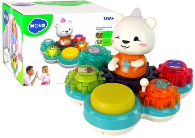 Interaktives Lernspielzeug fér Kleinkinder mit Teddybär-Getriebe