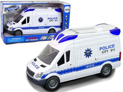 Interaktiver Polizeifunkwagen Licht- und Soundeffekte! Téren öffnen!