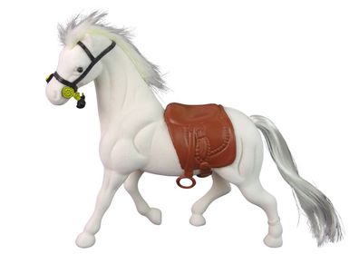 Weißer Sattel Pferd Bauernhof figurine