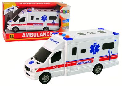 Auto Ambulance Lights Sound Weiß