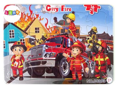 Lernpuzzle Feuerwehr Jigsaw Puzzle 16 Teile