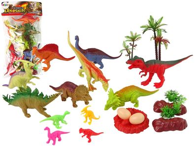 Set Dinosaurierfiguren mit Zubehör 21-teilig