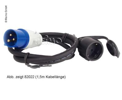 CEE-Adapterkabel: Schuko-Kupplung/ CEE-Stecker 3x2,5mm 40cm lang