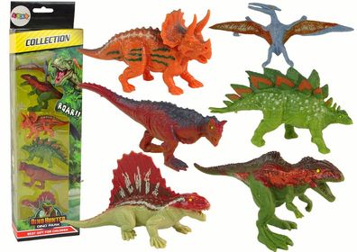 Set Dinosaurier-Figuren, 6-teilig, Bunt