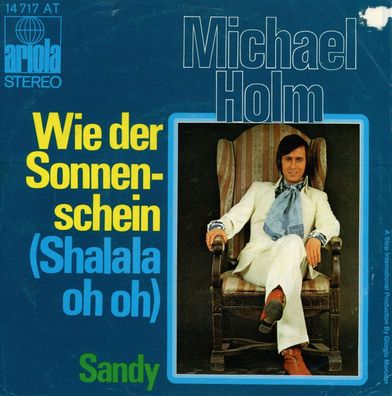 7" Cover Michael Holm - Wie der Sonnenschein