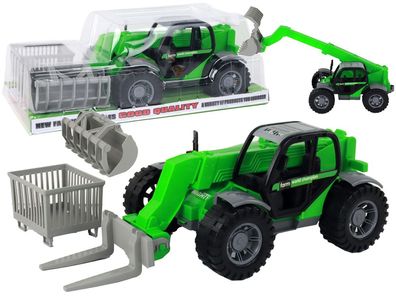Landwirtschaftliches Fahrzeug, Traktor, gréner Kran, landwirtschaftliche Maschine