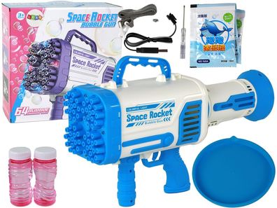 Seifenblasenmaschine Seifenblasen elektrische blaue Pistole