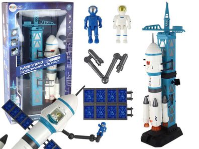 Toy Space Mission Rocket Astronauts Launcher 15 Elemente