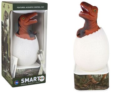 Dinosaurier-Ei-Lampe, LED, Micro-USB, Rot, T-Rex