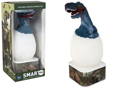 Dinosaurier-Ei-Lampe, LED, Micro-USB, Blau T-Rex