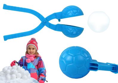 Schneemaschine, Schneeballmaschine, blaues Ballmuster 20cm x 5cm x 5cm