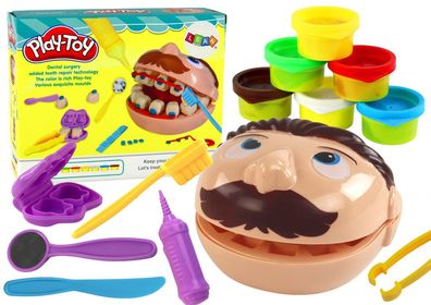 Set mit Play-Doh Little Dentist Dentist 6-Farben-Zubehör